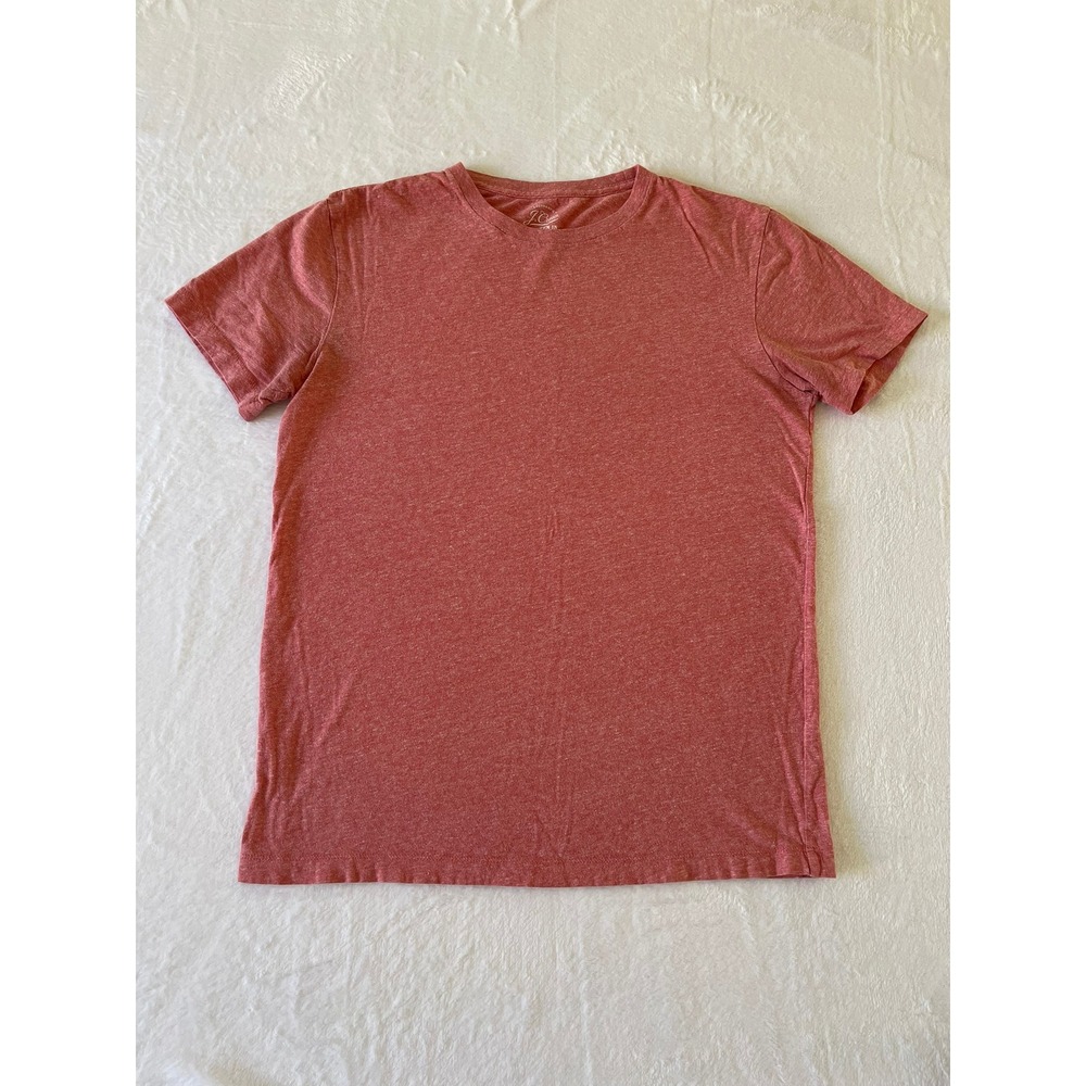 J.Crew Broken In T Shirt Womens Small Red Heather 100% Cotton Crew Neck Tee